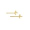 JewelrySupply Gold Filled Pearl Posts with 4mm Cup (1 Pair of Gold Filled Earrings)